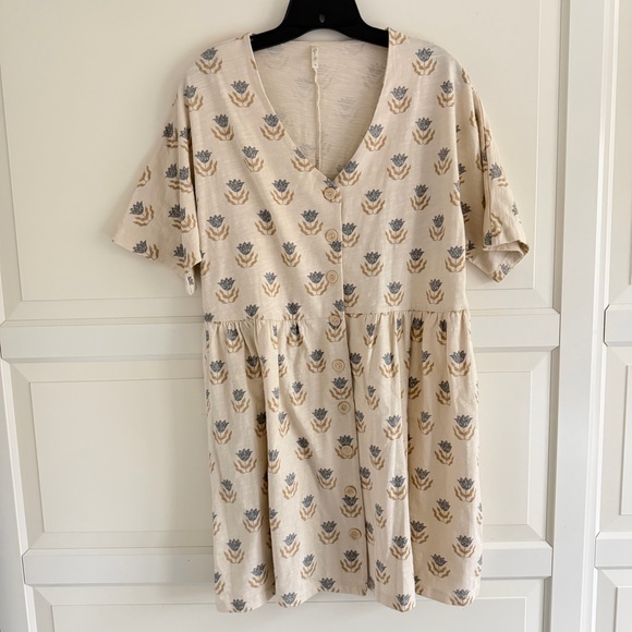 Rylee & Cru Flora Button Jersey Mini Dress Size Medium 41942 - Picture 4 of 12